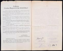 1925 Bp., "Mentsük meg a 300 éves nagyenyedi Bethlen-Kollégiumot" kezdetű felhívás a kollé...