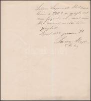 1883 Bp., A Szabadságharc-Szobor-Bizottmányának levele gyűjtéssel kapcsolatban