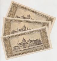 1946. 100.000.000P (3x) sorszámkövetők T:I,I-