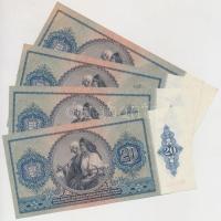 1941. 20P (4x) sorszámkövetők T:I,I-