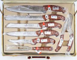 Hofburg késkészlet, ollóval, táskában, használatlan, újszerű állapotban