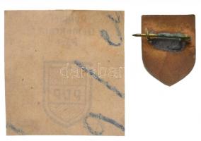 ~1945. "Polgári Demokrata Párt" zománcozott jelvény (14x18,5mm) T:2