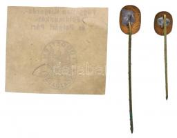 ~1920-1930. "Független Kisgazdapárt" 2db klf méretű 16zománcozott jelvény (16x8mm és 9x7mm...