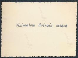 cca 1930-1940 Vízimalom Hofrain mellett, hátoldalon feliratozva, 6x9 cm /
cca 1930-1940 Hofrain, wa...