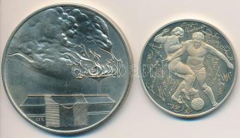 Bognár György (1944-) 1986. "Labdarúgó Világbajnokság Mexikó" fém emlékérem (32mm) + Csíks...