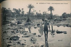 'Scénes et Types' - postcard booklet with 20 cards, Moroccan folklore, the cover is damage...