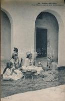 'Scénes et Types' - postcard booklet with 20 cards, Moroccan folklore, the cover is damage...