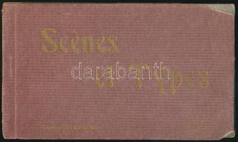 'Scénes et Types' - postcard booklet with 20 cards, Moroccan folklore, the cover is damage...