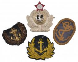 4db kfl tengerészeti felvarró T:2 4pcs of various naval patches C:XF