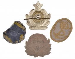 4db kfl tengerészeti felvarró T:2
4pcs of various naval patches C:XF
