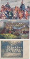 155 darabos gazdag I. világháborús militária képeslap gyűjtemény vegyes minőségben / 155 mixed WWI military postcards, mixed quality