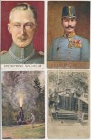 155 darabos gazdag I. világháborús militária képeslap gyűjtemény vegyes minőségben / 155 mixed WWI m...
