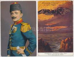 155 darabos gazdag I. világháborús militária képeslap gyűjtemény vegyes minőségben / 155 mixed WWI m...