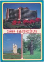 ~120 db MODERN, megíratlan városképes képeslap, Balaton parti települések főleg Zamárdi és Balatonal...