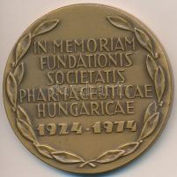 1974. "A Magyar Gyógyszerésztudományi Társaság 50 éves" Br emlékérem (60mm) T:2