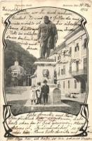 Herkulesfürdő, Báznafürdő - 4 db régi képeslap az 1900-1910-es évekből, vegyes minőség (sérült is)  ...