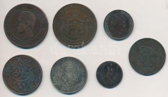 7db-os vegyes külföldi pénztétel, közte Svédország 1965. 1K Ag "VI. Gusztáv", Nagy-Britann...