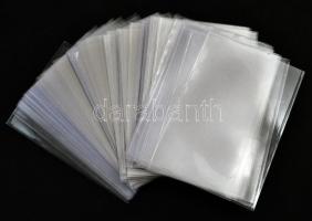 Kb. 100 darab műanyag képeslaptartó tok / Approx. 100 plastic postcard carrying cases