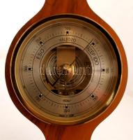 cca 1980 Nagyméretű falra akasztható baromáter, hygrométer, hőmérő, szép megkímélt állapotban, Minős...