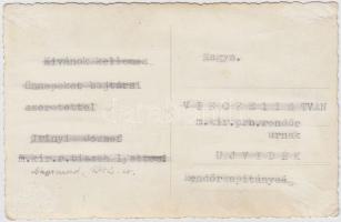 1942 Nagyváradi katonák jót-kívánó fotólapja