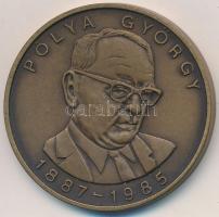 1985. Pólya György 1887-1985 / Hatodik Nemzetközi Kongresszus a Matematika Oktatásról Br emlékérem (42mm) T:1-