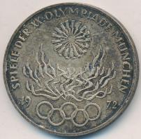 NSZK 1972G 10M Ag "Olimpia-München / Olimpiai Láng" T:2 patina FRG 1972G 10 Mark Ag "Olympic Games Munich / Olympic Flame" C:XF patina