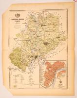 Csongrád megye térképe, Gönczy Pál - Kogutowicz Manó: Magyarország megyéinek kézi atlasza. Tervezte: - -, rajzolta: - - Bp. (1890.) Posner Károly Lajos és fia. Sarok levágva , 57x44cm