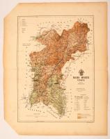 Bars megye térképe, Gönczy Pál - Kogutowicz Manó: Magyarország megyéinek kézi atlasza. Tervezte: - -, rajzolta: - - Bp. (1890.) Posner Károly Lajos és fia. Sarok levágva , 57x44cm