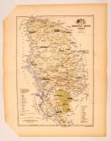 Torontál megye térképe, Gönczy Pál - Kogutowicz Manó: Magyarország megyéinek kézi atlasza. Tervezte: - -, rajzolta: - - Bp. (1890.) Posner Károly Lajos és fia. Sarok levágva , 57x44cm