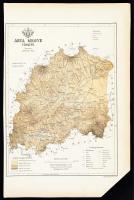 Árva megye térképe, Gönczy Pál - Kogutowicz Manó: Magyarország megyéinek kézi atlasza. Tervezte: - -, rajzolta: - - Bp. (1890.) Posner Károly Lajos és fia. Sarok levágva , 44x28cm