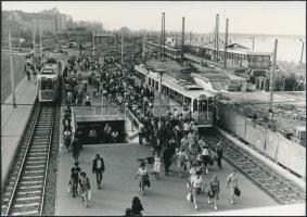 cca 1981 Budapesti villamosok, 3 db fotó, 10x15 cm és 13x18 cm