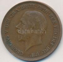 Nagy-Britannia 1930. 1P Br "V. György" T:2- Great Britain 1930. 1 Penny Br "George V" C:VF