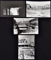 1988 Budapest, Újpest, Bajcsy-Zsilinszky metróállomás építése, Karai S. képriportja, pecséttel jelze...