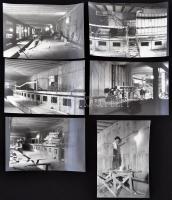 1988 Budapest, Forgách úti metró állomás építése, Karai S. képriportja, pecséttel jelzett, 13 db fot...