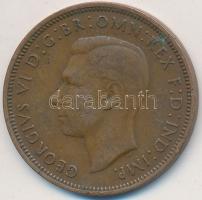 Nagy-Britannia 1946. 1/2P Br "VI. György" T:2- Great Britain 1946. 1/2 Penny Br "George VI" C:VF