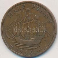 Nagy-Britannia 1946. 1/2P Br "VI. György" T:2-
Great Britain 1946. 1/2 Penny Br "Geo...