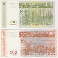 Madagaszkár 1994. 100A + 1998. 500A + 2004. 200A+500A T:I