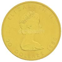 Kanada 1986. 20$ Au "II. Ezsébet" (15,61g/0.999) T:2 Canada 1986. 20 Dollars Au "Elizabeth II" (15,61g/0.999) C:XF Krause KM# 153