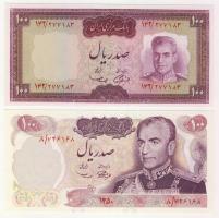 Irán 1971-73. 50R,100R,200R,500R,1000R (2x) + 1971. 50R+100R emlékkiadás T:I,I-,II