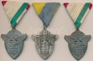 1942. "MOVE Csillaghegyi Lövész Szakosztálya - I. Victoria Emlékverseny" 3db fém érem, min...