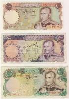 Irán 1974-76. 20R,50R,100R,200R,500R,1000R  T:I 5000R,10000R T:II + 1976. 100R T:I Teljes sor!