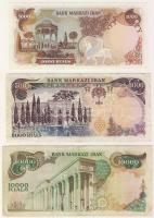 Irán 1974-76. 20R,50R,100R,200R,500R,1000R  T:I 5000R,10000R T:II + 1976. 100R T:I Teljes sor!