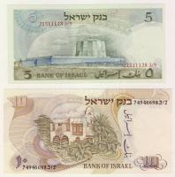 Izrael 1968. 5L,10L,50L,100L teljes sor T:I