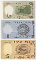 Izrael 1958-60. 1/2L,1L,5L,10L,50L teljes sor T:I