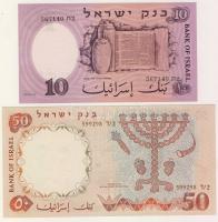 Izrael 1958-60. 1/2L,1L,5L,10L,50L teljes sor T:I