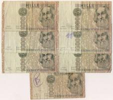 Olaszország 14db bankjegy, régi és új T:II,III,IV