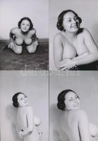 cca 1980 A természet dús ajándéka, 7 db korabeli, finoman erotikus felvétel modern nagyítása, 13x9 cm / 7 erotic photos, 13x9 cm