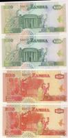 Zambia 1992-96. 20K (2x),50K (2x),100K (2x),500K,1000K,5000K,10000K teljes sor T:I