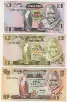 Zambia 1980-86. 1,2,5,10,20,50K teljes sor T:I