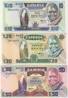 Zambia 1980-86. 1,2,5,10,20,50K teljes sor T:I
